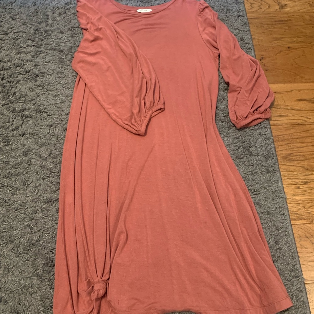 Mauve 3/4 Sleeve Dress
